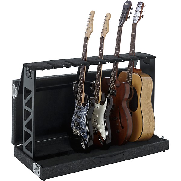 Gator GTRSTD6 Compact Rack Style Six (6) Guitar Stand that Folds Into Case