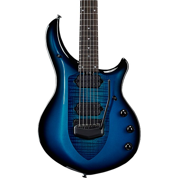 Open Box Ernie Ball Music Man John Petrucci Majesty 6 Electric Guitar Level 2 Titan Blue 194744817403