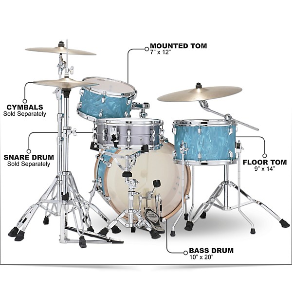 TAMA Superstar Classic Maple Neo-Mod 3-Piece Shell Pack with 20