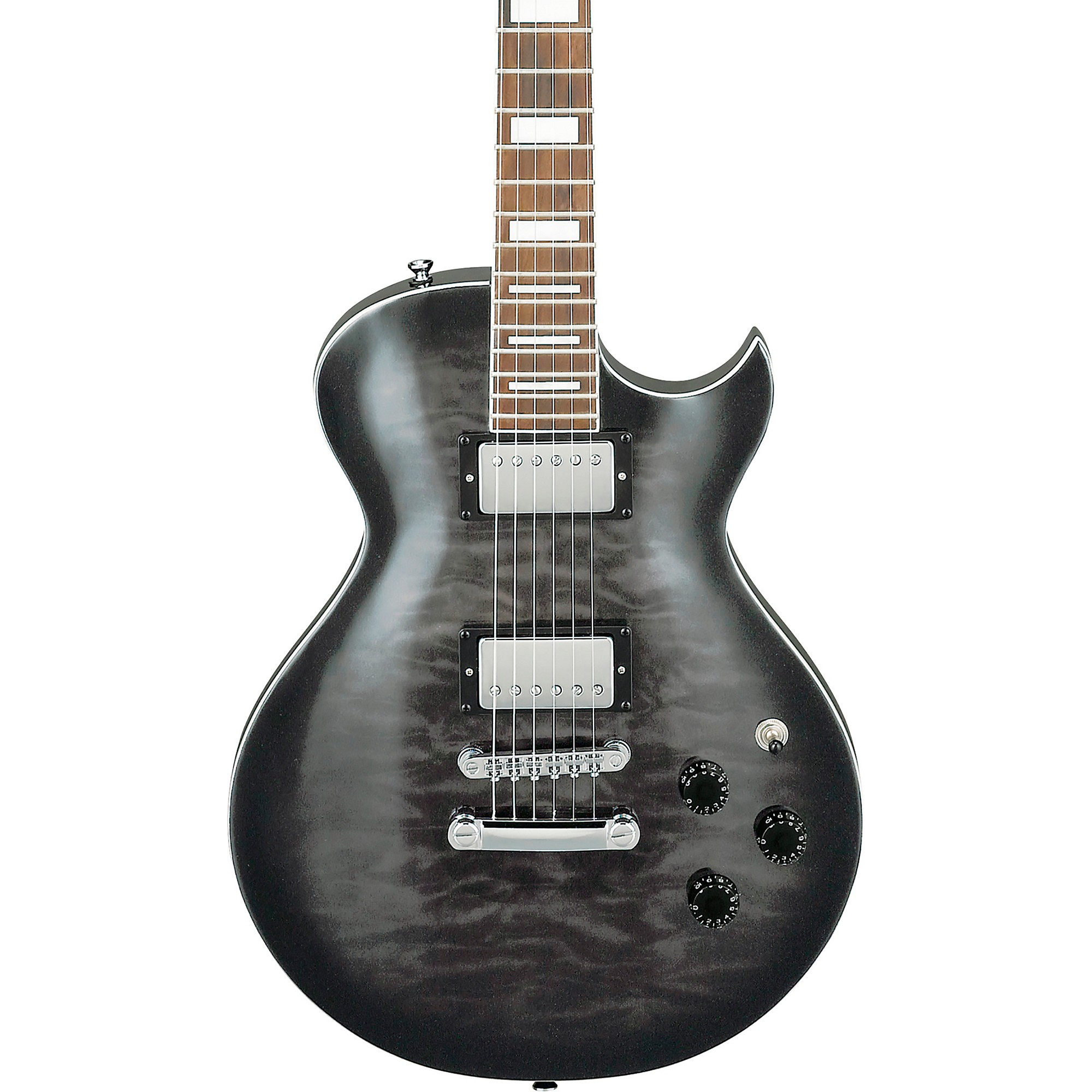 Open Box Ibanez ART120QA Electric Guitar Transparent Black