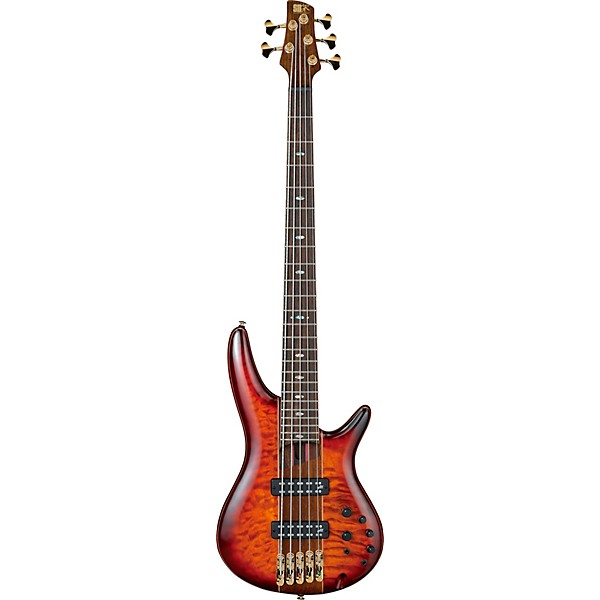 Ibanez SR2405W Quilted Maple Top 5-String Bass Brown Topaz Burst