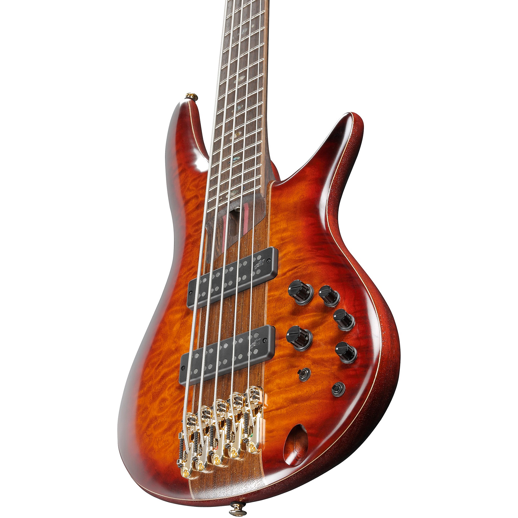 Ibanez SR2405W Quilted Maple Top 5-String Bass Brown Topaz Burst