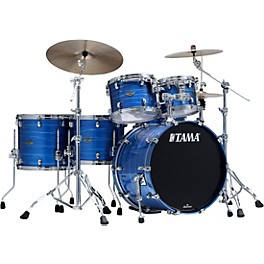 TAMA Starclassic Walnut/Birc... TAMA Starclassic Walnut/Birch 5-Piece Shell Pack with 22" Bass Drum Lacquer Ocean Blue Ripple