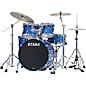 TAMA Starclassic Walnut/Birch 5-Piece Shell Pack with 22" Bass Drum Lacquer Ocean Blue Ripple