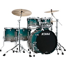 TAMA Starclassic Walnut/Birch 5-Piece Shell Pack with 22" Bass Drum Satin Sapphire Fade