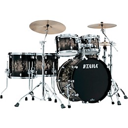 TAMA Starclassic Walnut/Birch 5-Piece Shell Pack with 22" Bass Drum Molten Platinum Burst