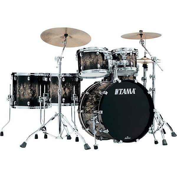 TAMA Starclassic Walnut/Birch 5-Piece Shell Pack with 22" Bass Drum Molten Platinum Burst