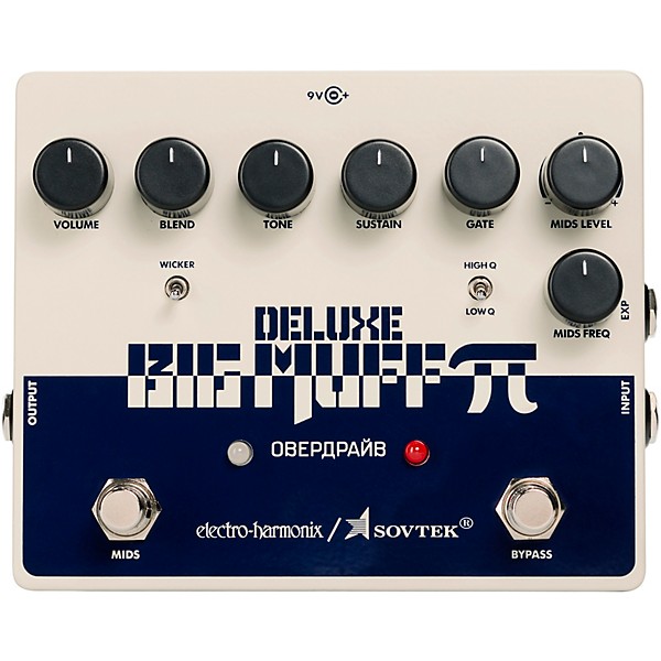 Open Box Electro-Harmonix Sovtek Deluxe Big Muff Pi Distortion/Sustainer Effects Pedal Level 1