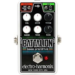 Electro-Harmonix Nano Battalion Bass Preamp & Overdrive Effects Pedal