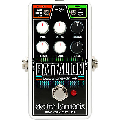 Electro-Harmonix Nano Battalion Bass Preamp & Overdrive Effects Pedal for sale