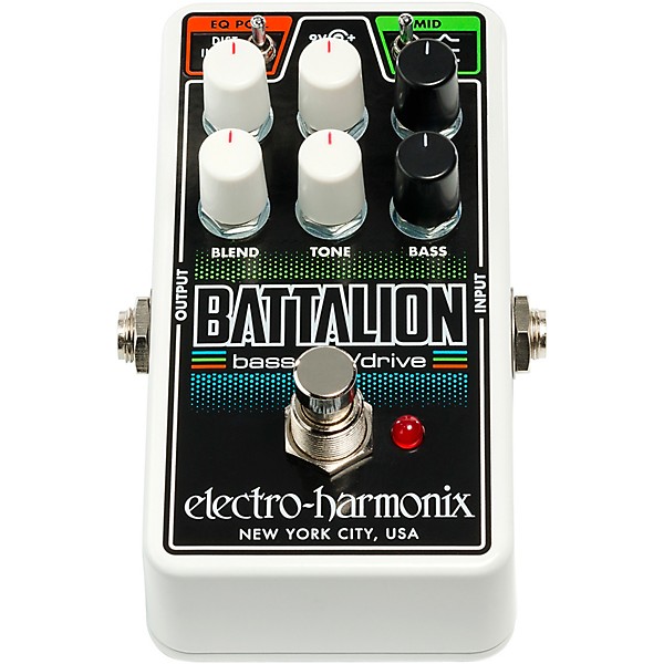 Electro-Harmonix Nano Battalion Bass Preamp & Overdrive Effects Pedal