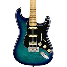 Open Box Fender Player Stratocaster HSS Plus Top Maple Fingerboard Limited Edition Electric Guitar Level 2 Blue Burst 190839912657