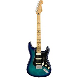 Open Box Fender Player Stratocaster HSS Plus Top Maple Fingerboard Limited Edition Electric Guitar Level 2 Blue Burst 190839912657