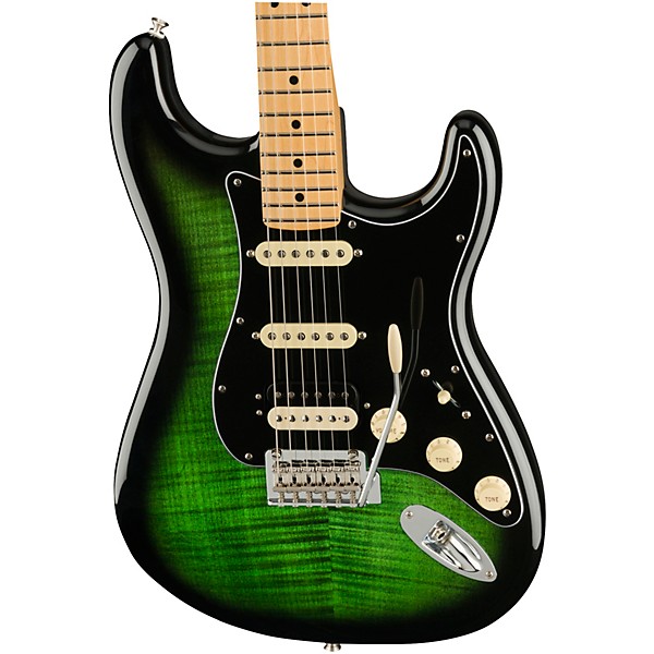 Fender Player Stratocaster HSS Plus Top Maple Fingerboard Limited-Edition Electric Guitar Green Burst