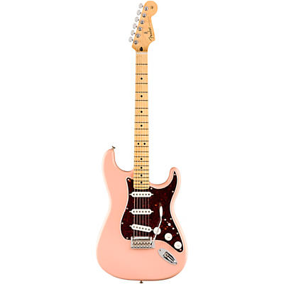 Fender Player Stratocaster Maple Fingerboard Limited-Edition Electric Guitar Shell Pink for sale