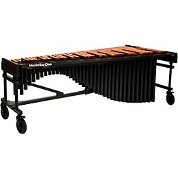 Marimba One Wave #9615 A440 5.0 Octave Marimba with Enhanced Keyboard and Basso Bravo Resonators 8"casters and Accessory Bar Field Frame