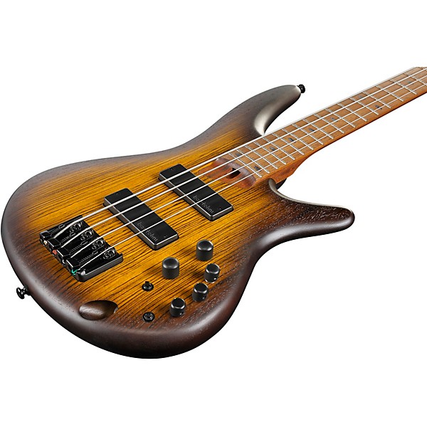 Ibanez SR500EZW Electric Bass Guitar Flat Brown Burst