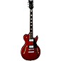 Open Box Dean Shire Semi Hollow Flame Top with Piezo Electric Guitar Level 2 Trans Red 190839664099