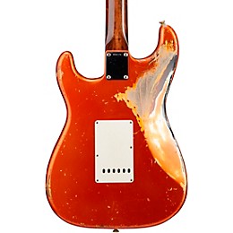 Fender Custom Shop Masterbuilt Dennis Galuszka '60s Relic Stratocaster Brazilian Rosewood Neck Electric Guitar Candy Tangerine over 3-Color Sunburst