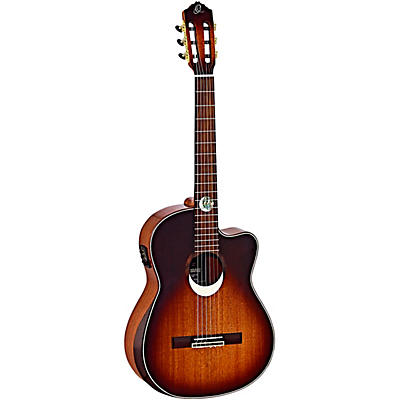 Ortega Eclipsesu-C/E Classical Acoustic-Electric Guitar Brown Sunburst for sale