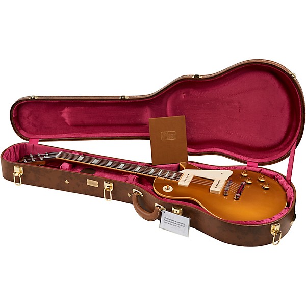 Open Box Gibson Custom 1956 Les Paul Goldtop PSL Electric Guitar Level 2 Gold Top 190839687456
