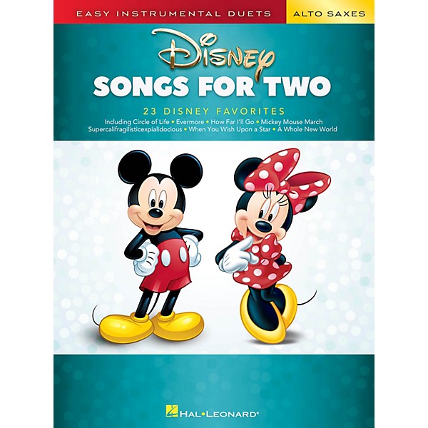 Hal Leonard Disney Songs for Two Alto Saxes - Easy Instrumental Duets Series Songbook