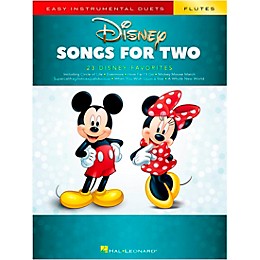 Hal Leonard Disney Songs for Two Flutes - Easy Instrumental Duets Series Songbook