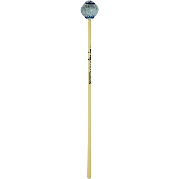 Innovative Percussion Artisan Series Rattan Handle Marimba Mallets Medium Hard Light Gray Yarn