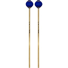 Innovative Percussion Artisan Series Multi-Tone Rattan Handle Marimba Mallets Royal Blue Yarn