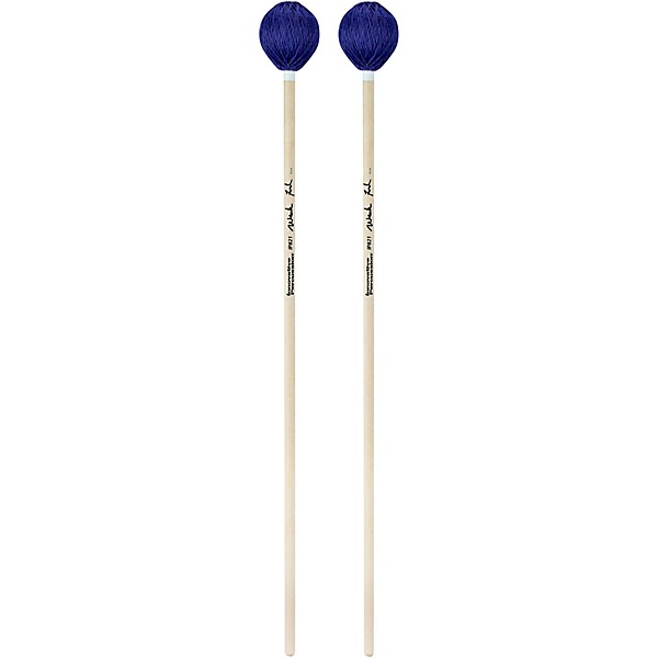 Innovative Percussion Mark Ford Series Birch Handle Clear Articulation Marimba Mallets Medium Purple Yarn