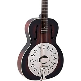 Recording King RR-41-VS Rattlesnake Wood Body Resonator Guitar Vintage Sunburst