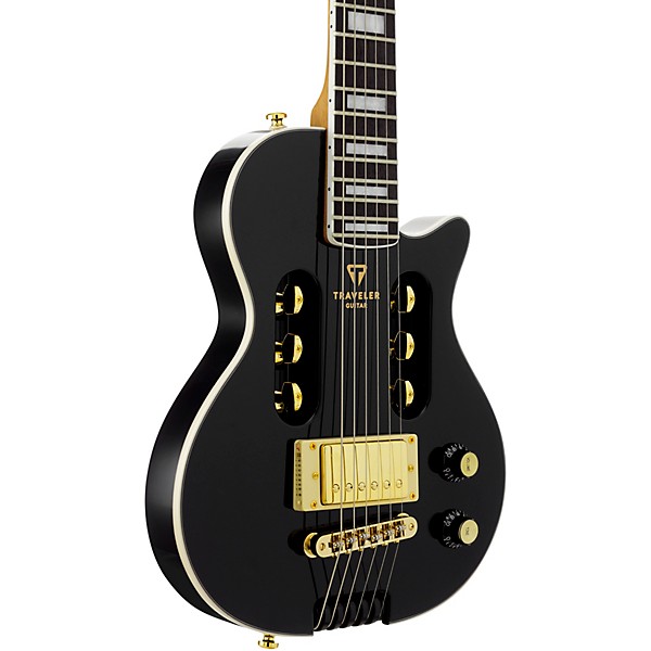 Traveler Guitar EG-1 Custom Electric Travel Guitar Gloss Black