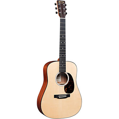 Martin Djr-10E Spruce Top Dreadnought Junior Acoustic-Electric Guitar Natural for sale