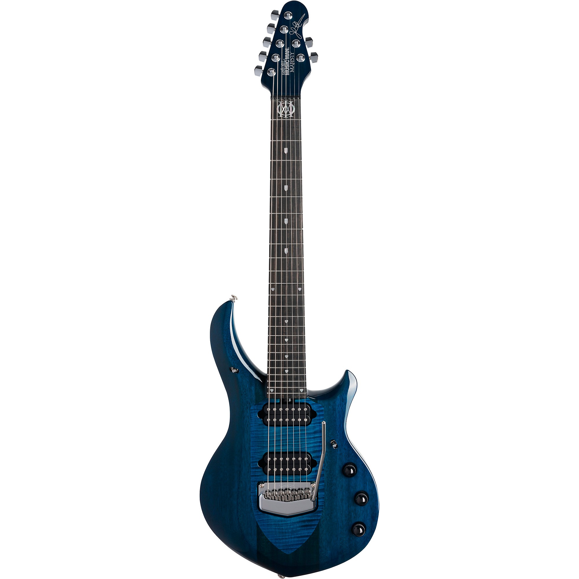 ギター EARNIE BALL MUSICMAN MAJESTY 7 BLUE HONU Platinum Ernie Ball Music Man John Petrucci Majesty 7