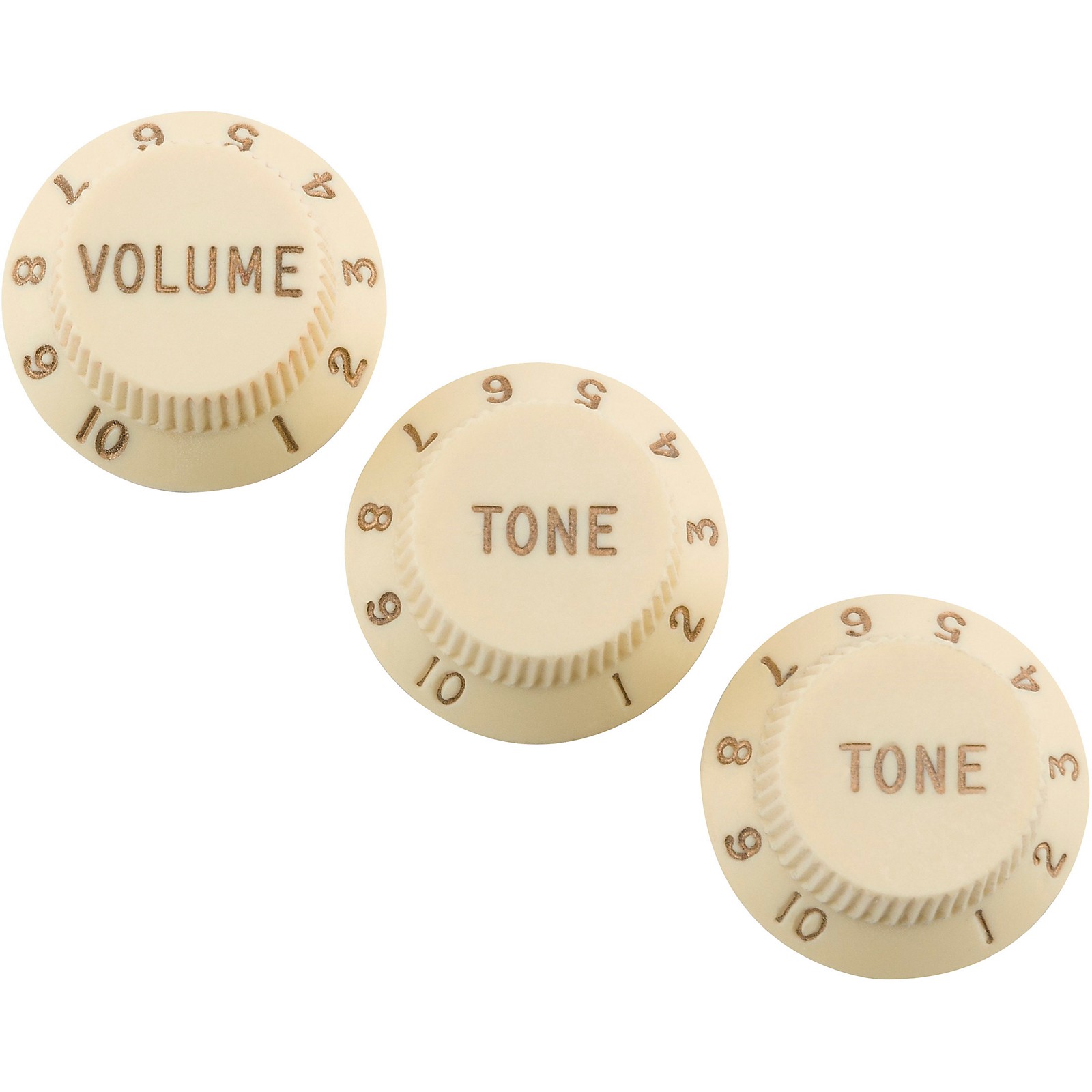 Fender Road Worn Stratocaster Knobs Aged White Guitar Center