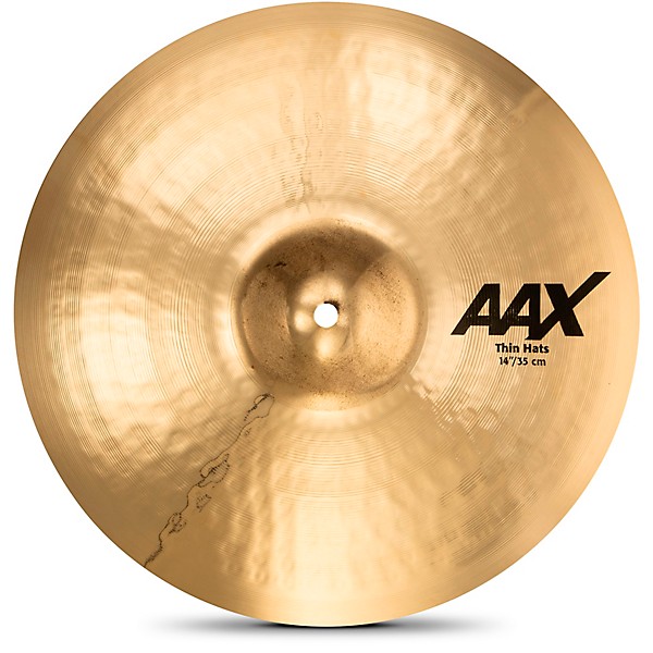 Open Box SABIAN AAX Thin Hi-Hats Brilliant Level 2 14 in., Top 197881168636