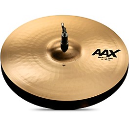 SABIAN AAX Medium Hi-Hats Brilliant 14 in. Top SABIAN AAX Medium Hi-Hats Brilliant 15 in. Bottom