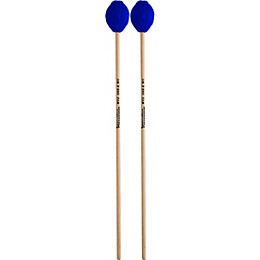 Innovative Percussion She-e Wu Series Birch Handle Marimba Mallets Medium Soft Electric Blue Yarn