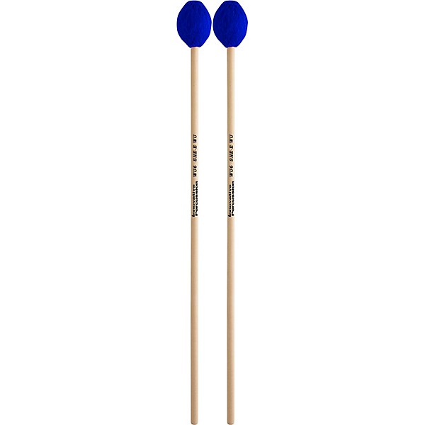 Innovative Percussion She-e Wu Series Birch Handle Marimba Mallets Very Hard Electric Blue Yarn