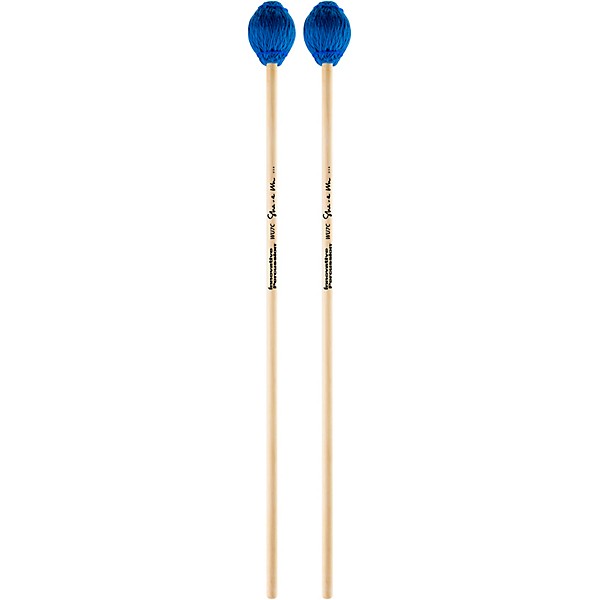 Innovative Percussion She-e Wu Series Birch Handle Marimba Mallets Extremely Hard Concerto Electric Blue Cord