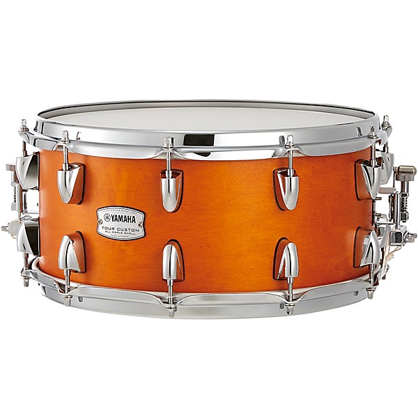 Yamaha Tour Custom Maple Snare Drum 14 x 6.5 in. Caramel Satin