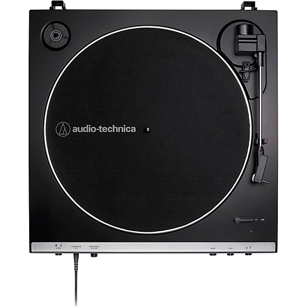 Audio-Technica AT-LP60XHP Package with AP-LP60X Turntable and Headphones Gunmetal