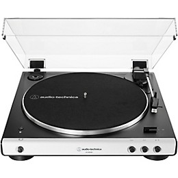 Audio-Technica AT-LP60XBT Fully Automatic Belt-Drive Stereo Record Player With Bluetooth White