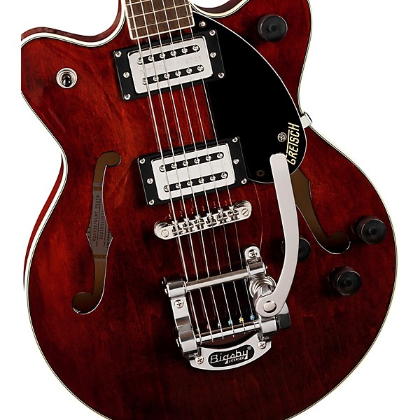 Gretsch Guitars G2655T Streamliner Center Block Jr. Double-Cut With Bigsby Electric Guitar Walnut Stain
