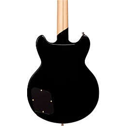 D'Angelico Deluxe Series Brighton Electric Guitar With Stopbar Tailpiece Black