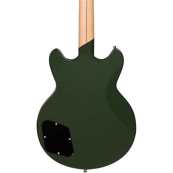D'Angelico Deluxe Series Brighton Electric Guitar With Stopbar Tailpiece Hunter Green