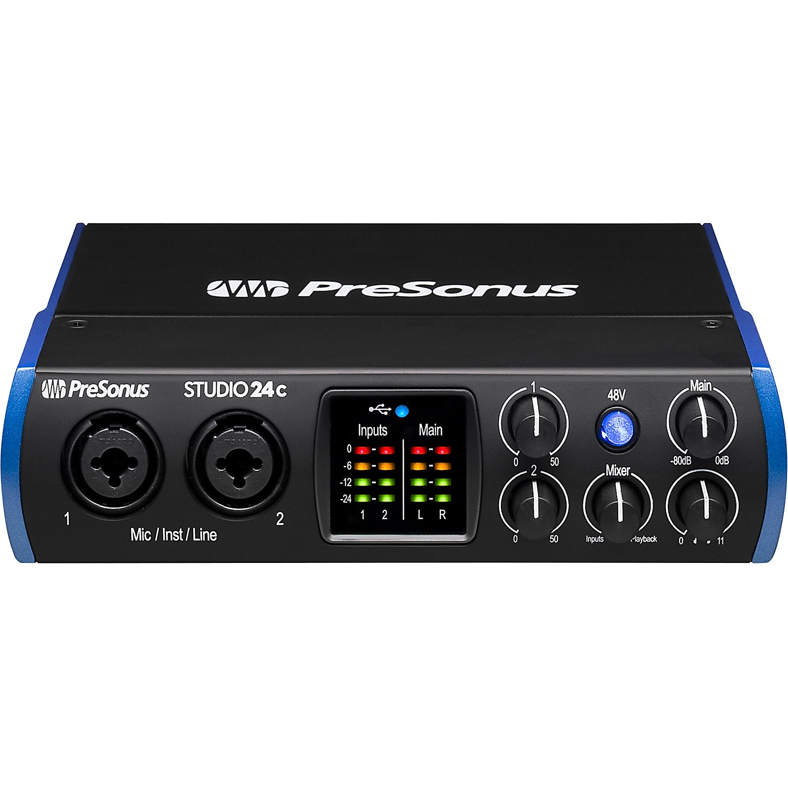 PreSonus Studio 24c USB-C 2x2 Audio/MIDI Interface | Guitar Center