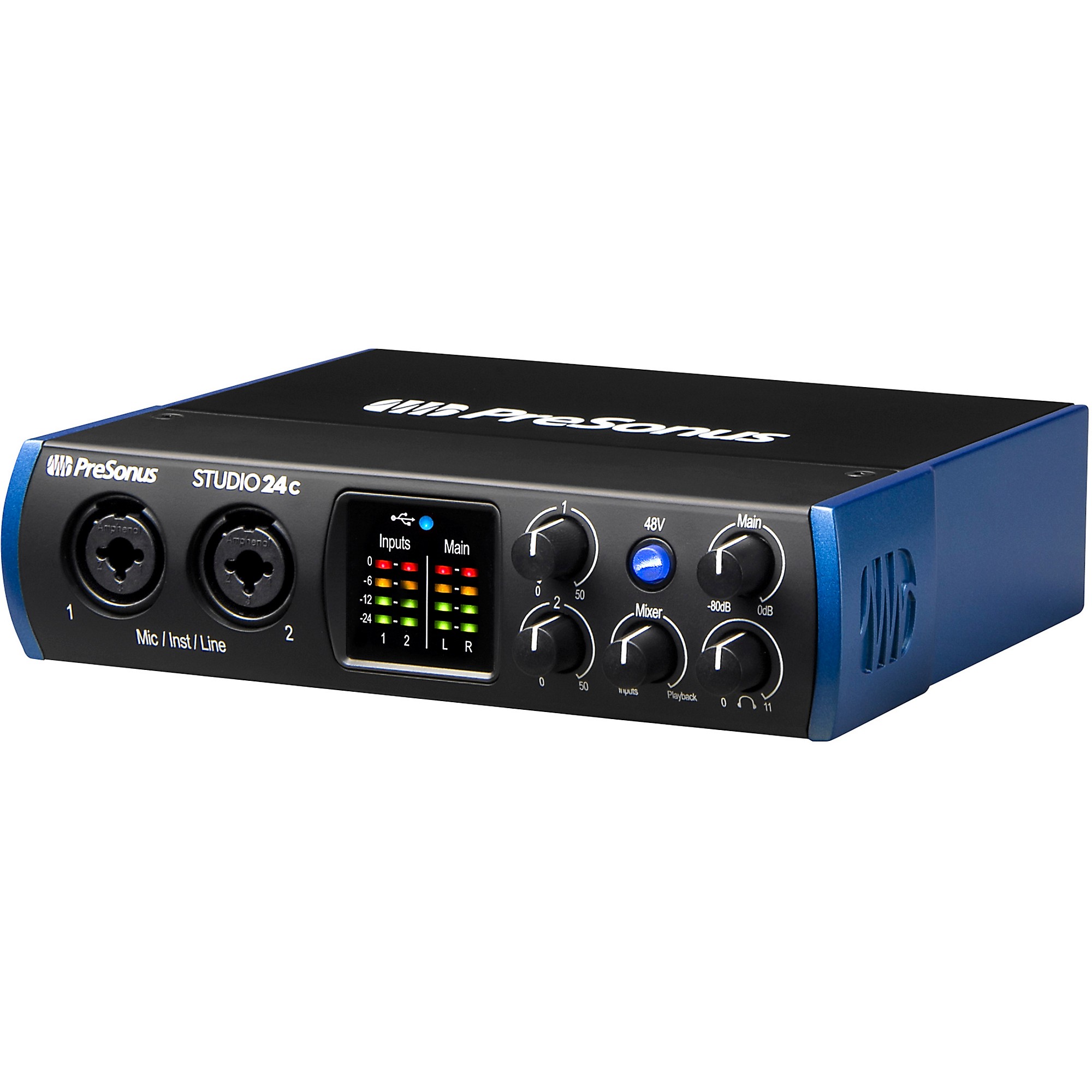 PreSonus Studio 24c USB-C 2x2 Audio/MIDI Interface | Guitar Center