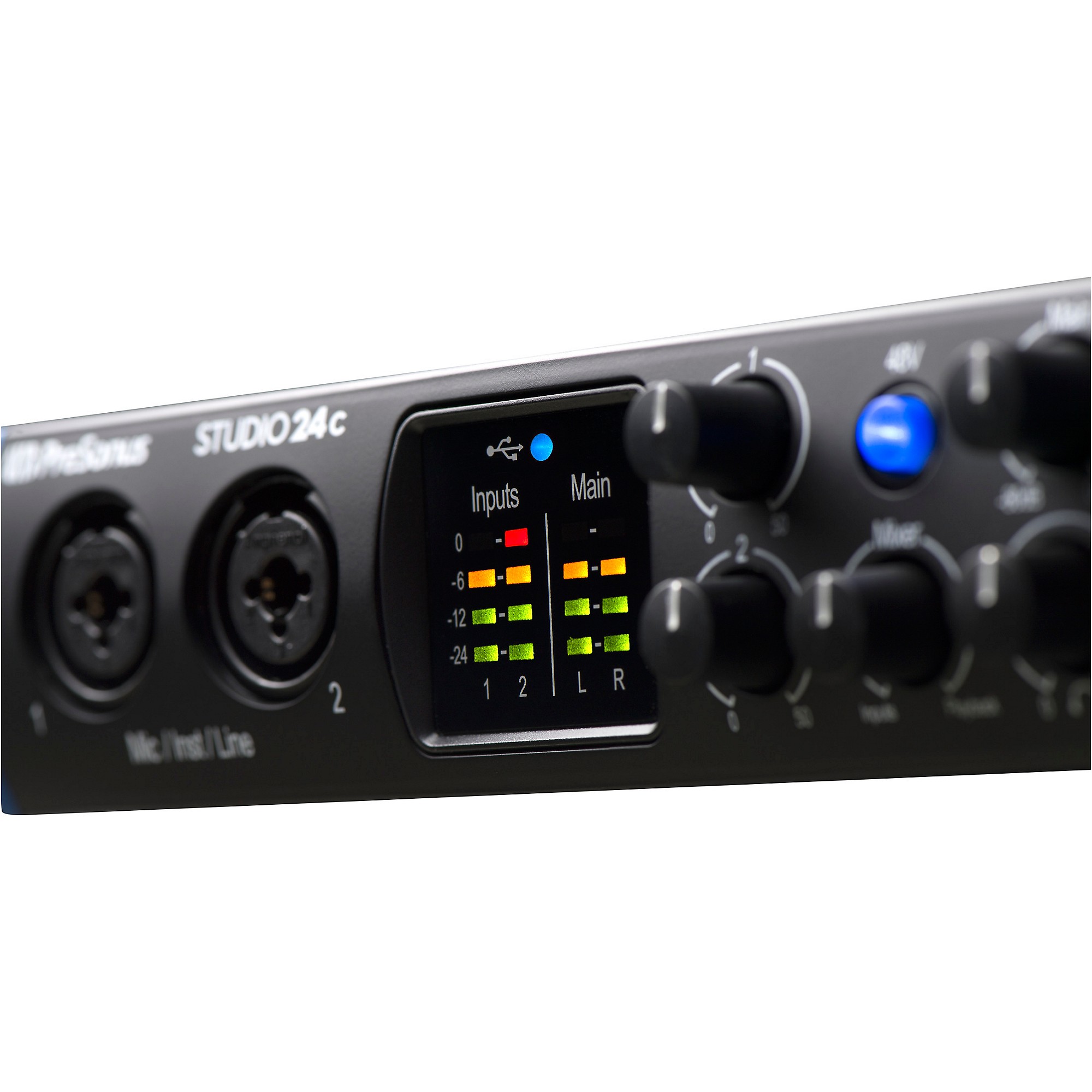 PreSonus Studio 24c USB-C 2x2 Audio/MIDI Interface With