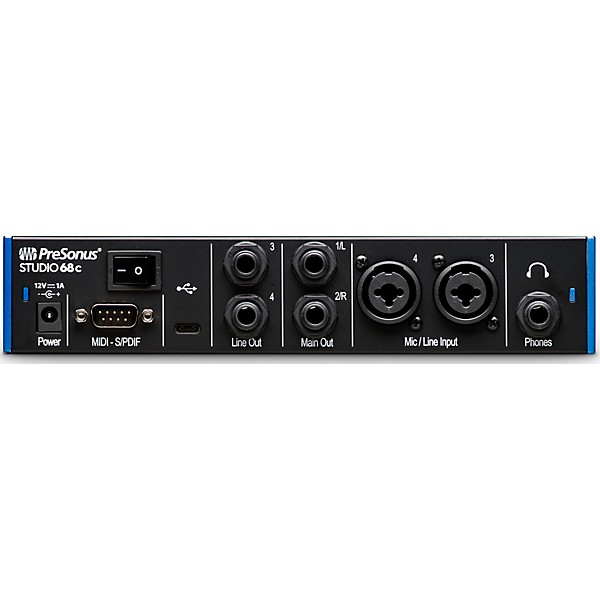 Open Box PreSonus Studio 68c USB-C 6x6 Audio/MIDI Interface Level 1